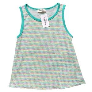 Haptics Mint Multicolor Knit Tank Top